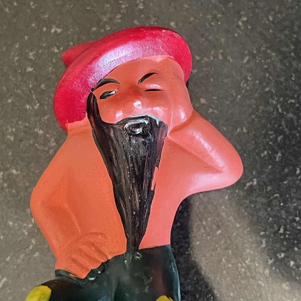 Vintage Rare Reclining Sleeping Hillbilly Men Beards Pepper Shaker Japan 1950s - Picture 5 of 7
